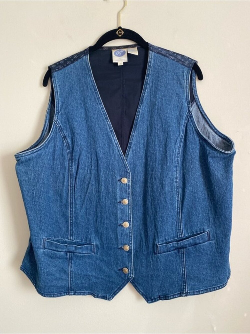 DG2 by Diane Gilman Vest 1X Vintage 90s Geometric Western Boho Artsy Festival